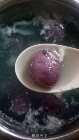 紫薯汤圆的做法