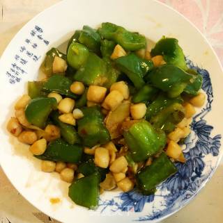 扇贝柱炒青椒的做法