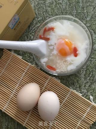 酒酿丸子窝温泉蛋的做法