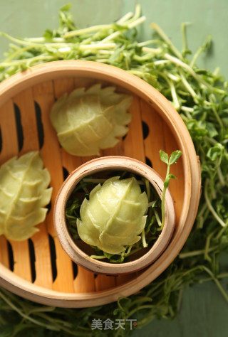 树叶蒸饺的做法