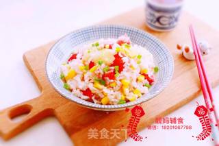 红肠焖饭的做法