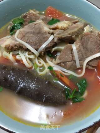 番茄牛肉海参面的做法