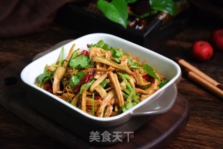 香辣鸡丝的做法