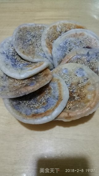 香脆糯米芝麻红豆馅饼的做法
