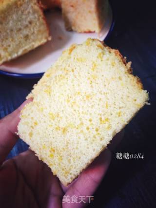 香橙戚风的做法