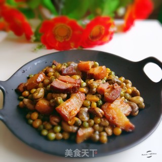 妈妈的味道——腊肉烧豌豆米的做法