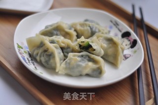 菠菜素饺子的做法