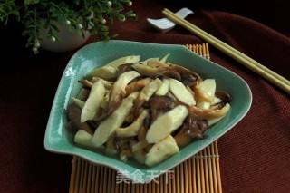 平菇炒山药的做法