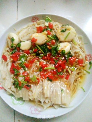 鲜辣金针菇的做法
