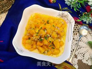 #年味儿#金砖蜜冠肉末焗南瓜的做法