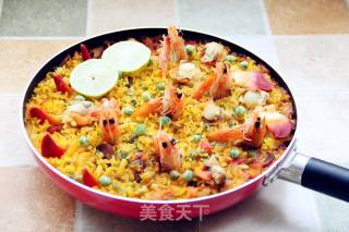 西班牙海鲜饭（Paella）的做法