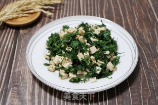 荠菜拌香干的做法