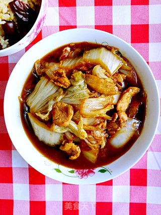 白菜炒肉的做法