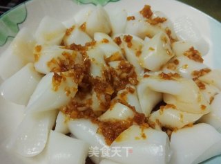 蒜末甜酱油拌肠粉的做法