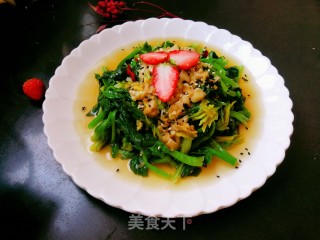 浇汁儿菠菜的做法