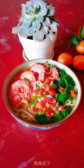 豆苗大虾米粉的做法