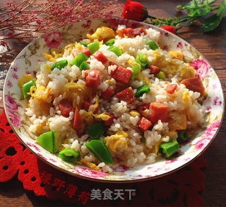 甜豆火腿炒饭