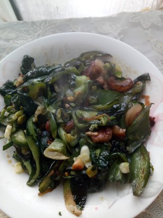 小炒冻黄瓜片的做法