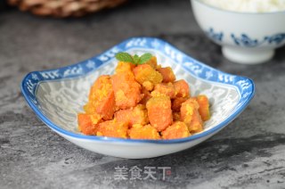 咸蛋黄焗南瓜的做法