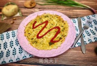 #做饼#千丝万缕鸡蛋土豆丝饼的做法