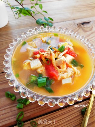 西红柿豆腐汤的做法