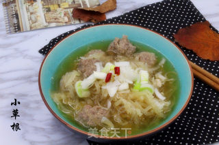 牛肉丸子萝卜丝汤的做法