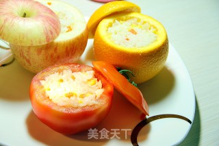 缤纷炒饭的做法