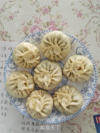香菇油菜包子的做法