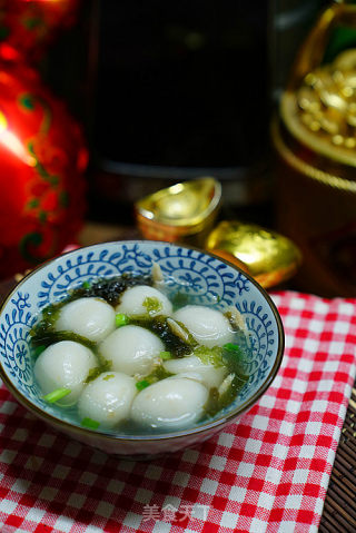 蟹黄鲜肉咸汤圆的做法