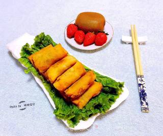 酥炸豆沙春卷