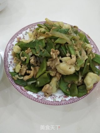 扁豆鸡脯肉的做法