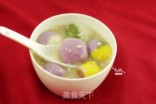 可以吃的小石头--甜酒雨花石汤圆的做法