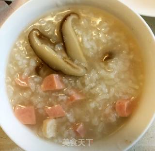 香菇鸡肉粥的做法