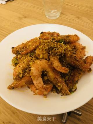 避风塘风咖喱虾的做法