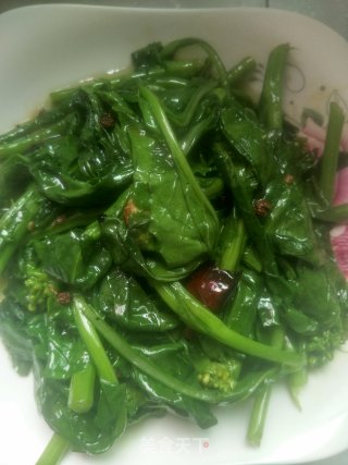 素炒油菜头的做法