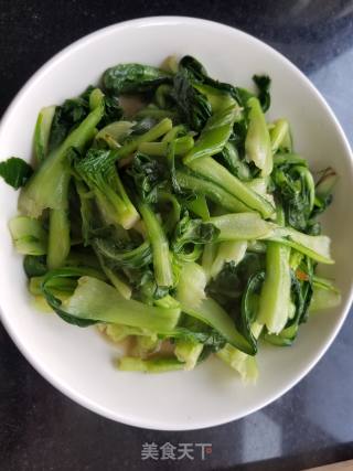素炒油菜的做法
