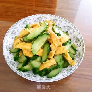 黄瓜炒鸡蛋的做法