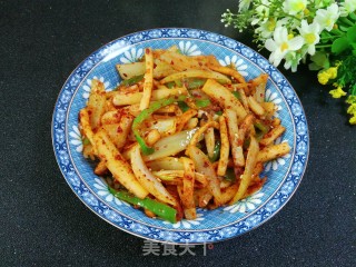香辣孜然杏鲍菇的做法