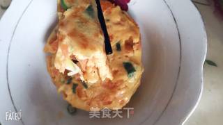 #花样美食#西红柿蛋饼的做法