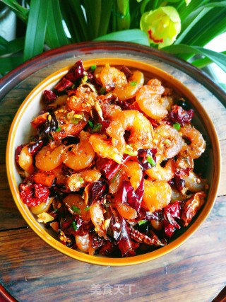 辣炒虾肉干的做法