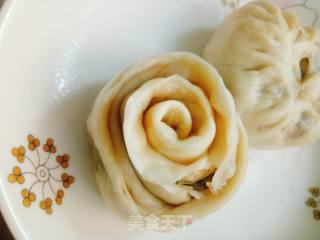 玫瑰包子的做法
