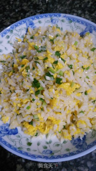 香葱蛋炒饭的做法