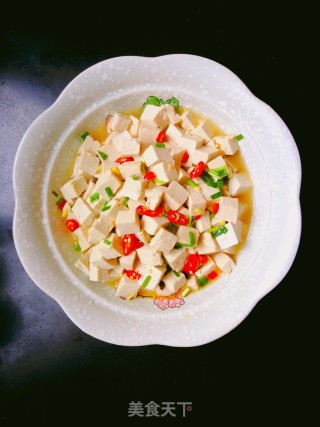 香葱拌豆腐的做法