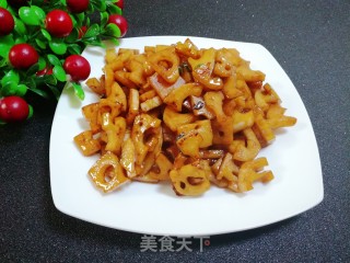 糖醋藕丁的做法