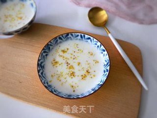 牛奶桂花莲藕汁的做法