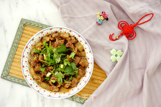 腌豇豆蒸牛肉的做法