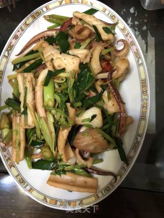 辣炒芹菜雙魷的做法