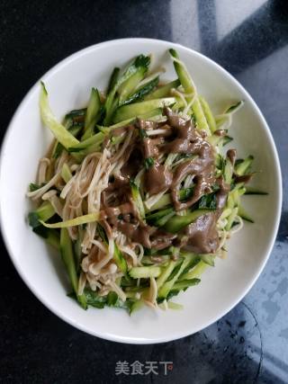 “凉拌菜”黄瓜拌金针菇的做法
