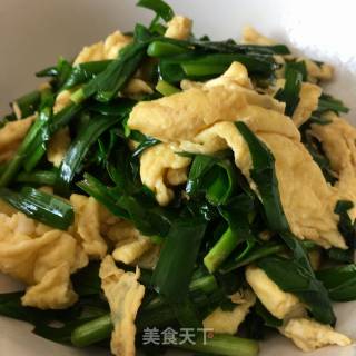 国民才之一～～～～～韭菜炒鸡蛋的做法