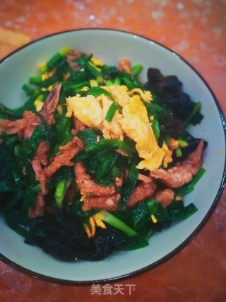 韭菜炒爬虾肉的做法